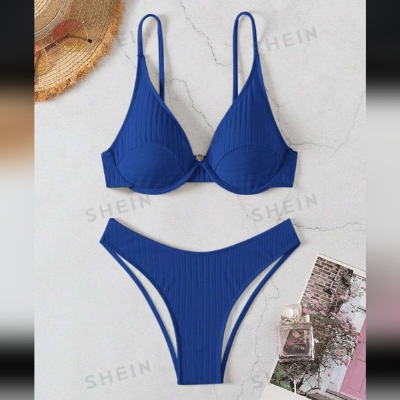 NEW Ribbed Bikini Set - Picture 3 of 6